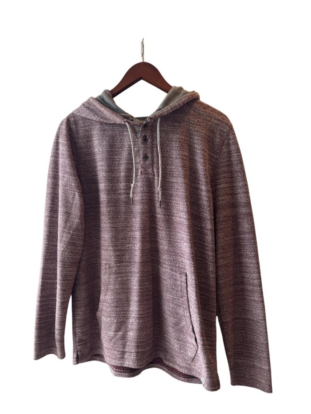 Flag & Anthem Waffle Knit Red Hoodie - Size L